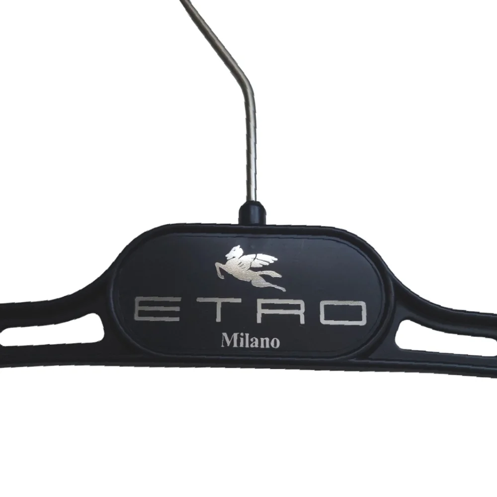 ETRO Milano Trouser Slim Plastic Hangers Black Set of 2 Bundle